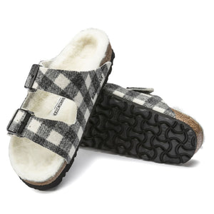 BIRKENSTOCK ARIZONA RIVET SHEARLING PLAID