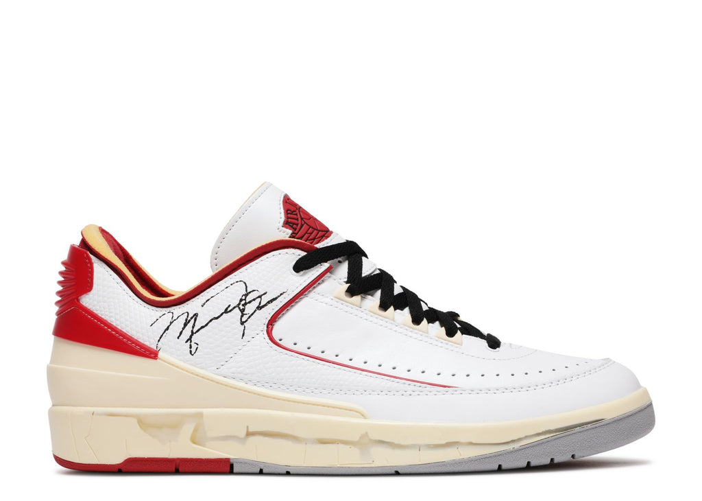 OFF-WHITE X JORDAN 2 RETRO LOW SP 'WHITE VARSITY RED'