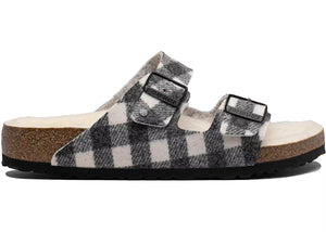 BIRKENSTOCK ARIZONA RIVET SHEARLING PLAID