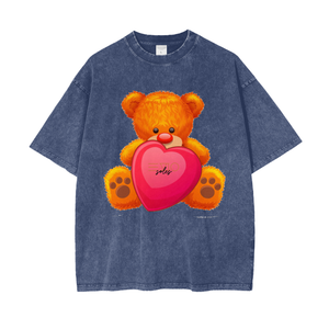 Teddy Acid Wash Oversize T-Shirt