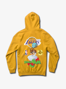 DIAMOND X SPACE JAM LOS ANGELES LAKERS HOODIE - GOLD