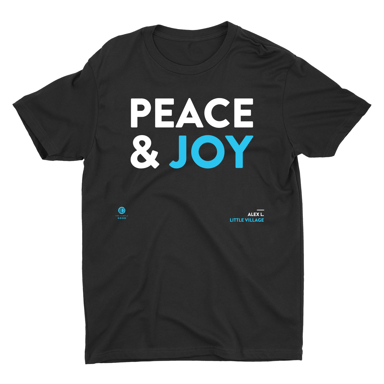 'PEACE AND JOY' SHORT-SLEEVE UNISEX T-SHIRT